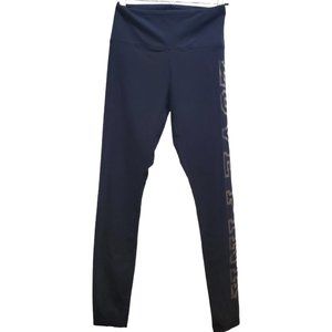 Pink Victoria's Secret Women's Size M‎ Leggings Sport Black Love Pink Leg Logo